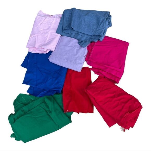 Vintage fabric solid colors 4lbs 13oz crafters cutters
